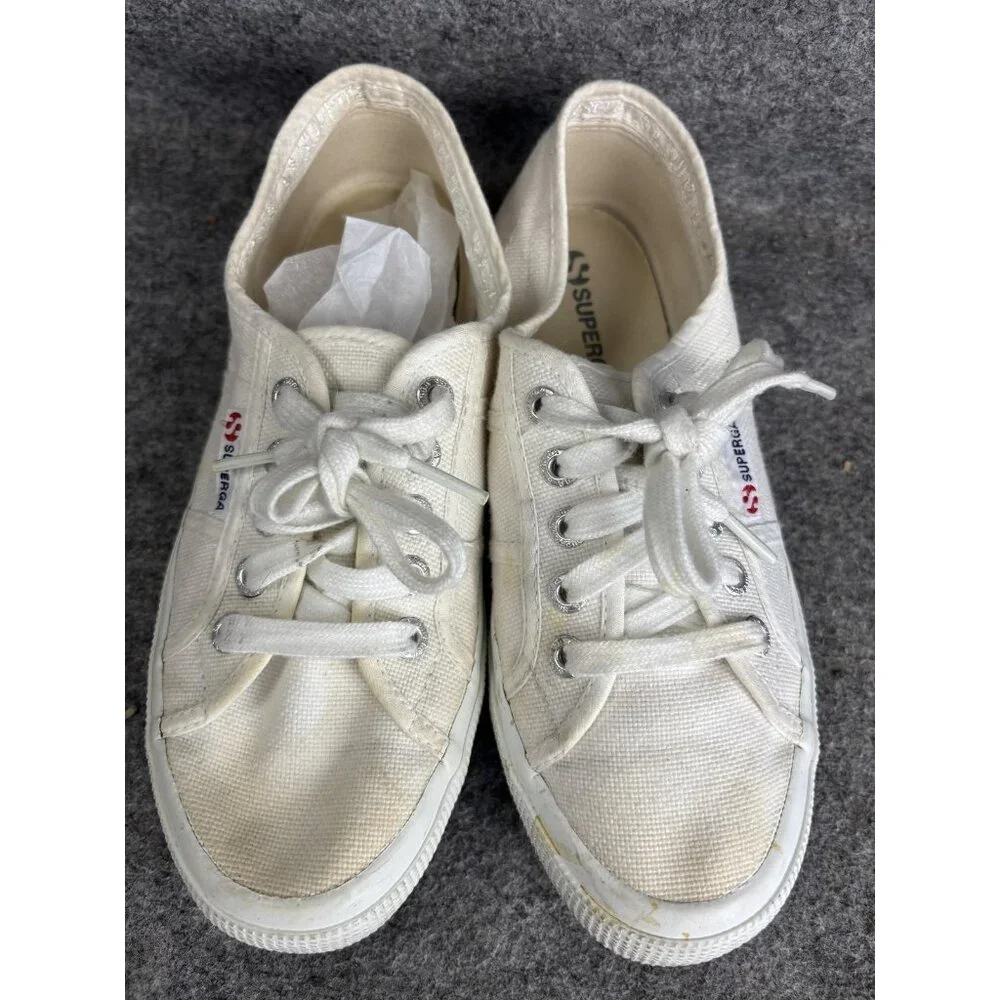 Superga Shoes Womens Size 38 Low Top Canvas Classic Lace Up Casual Sneakers‎